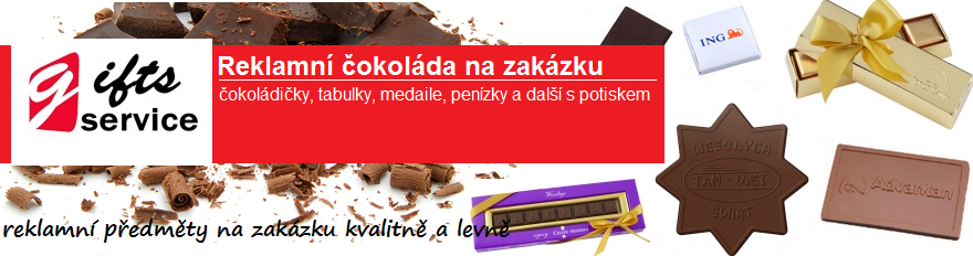 Reklamní čokoláda na zakázku