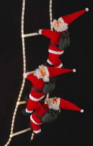 Vánoční osvětlení od výrobce - šplhající Santa